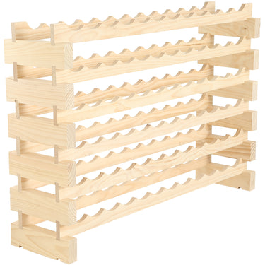 72 Bottle Wood Wine Rack